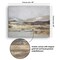 Americanflat Canvas Wall Art Featuring Beige, Brown, Blue and White Tones with Hand-Painted Accents and Gold Foil - Gallery Wrap - Landscape Wall Art